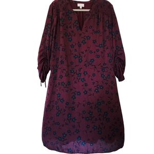 Molly & Isadora Keene Midi Dress Size 20W Moody Floral